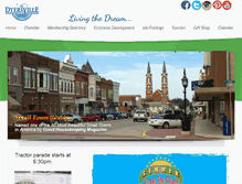 Tablet Screenshot of dyersville.org